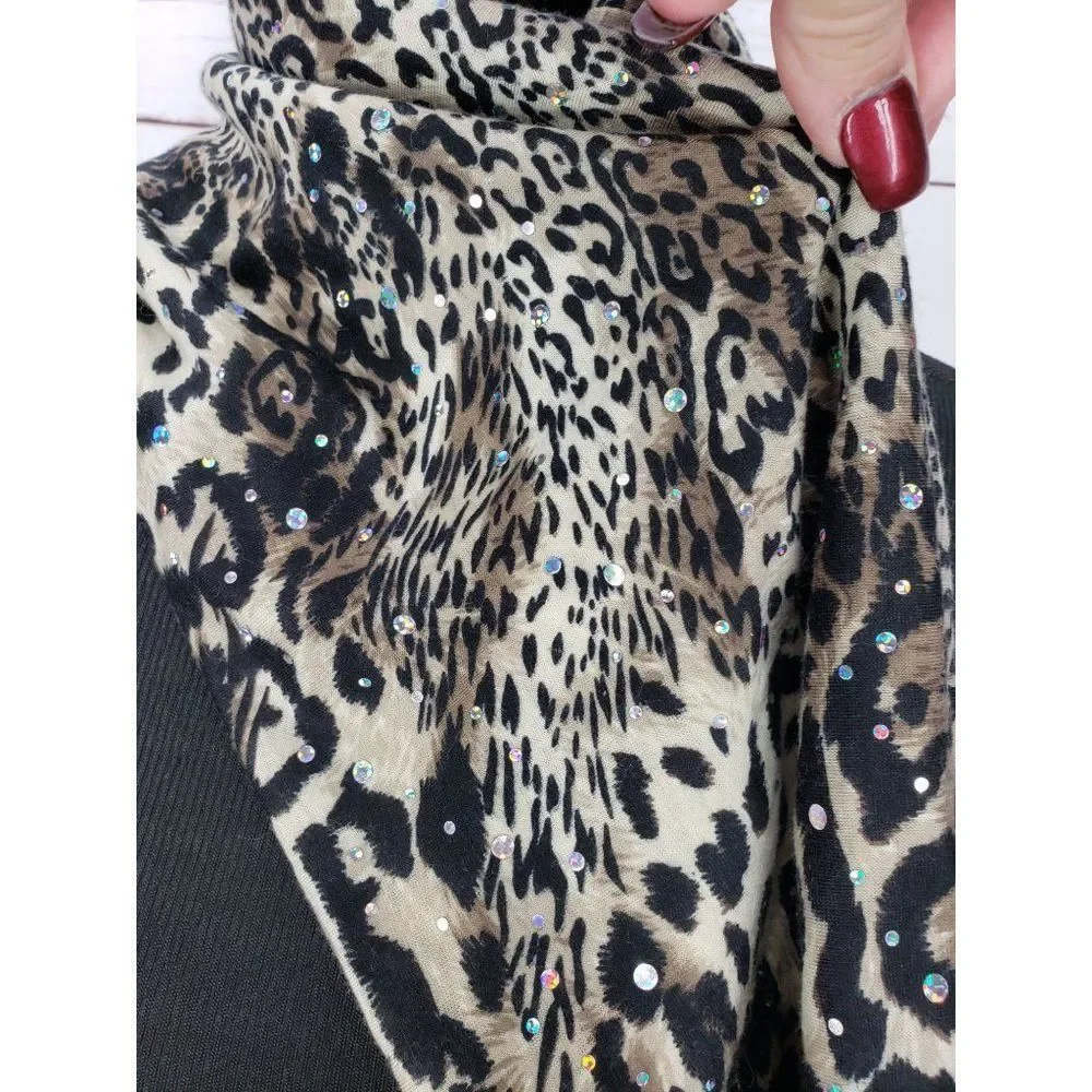 Notations Leopard Cheetah Animal Print‎ Women's Infinity Scarf